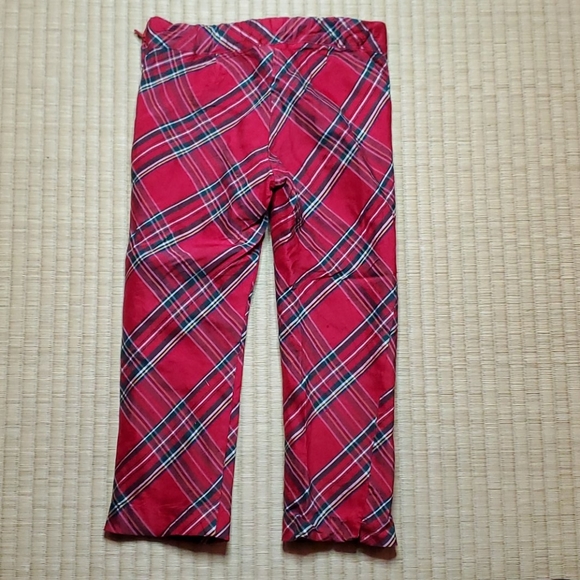 Janie and Jack Shantung Silk Tartan Pants, sz 4 - Picture 3 of 4